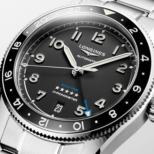 Longines L3.802.4.53.6 Spirit Zulu Time 39mm