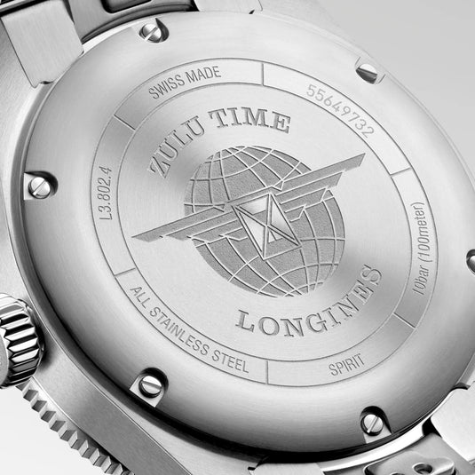 Longines L3.802.4.53.6 Spirit Zulu Time 39mm