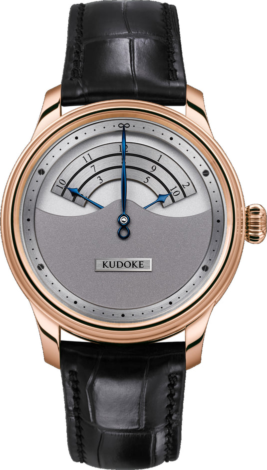 Kudoke 3 Silver Dial Rose Gold