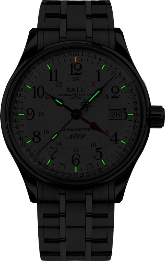 Ball NM3888D-S5CJ-WH Trainmaster Standard Time GMT (40mm)