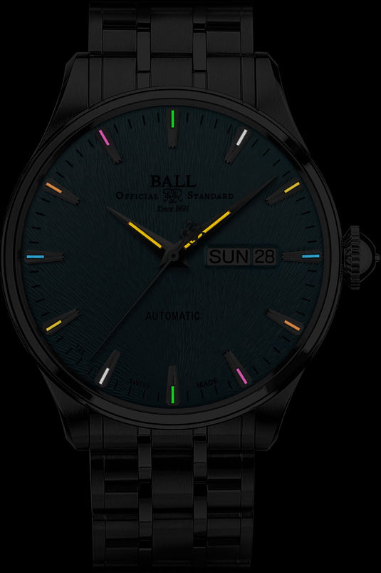 Ball NM2080D-S2J-IBER Trainmaster Eternity Ice Blue Dial Rainbow Tubes