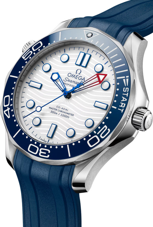 Omega Seamaster Diver 300M America's Cup on Rubber Strap 210.32.42.20.04.002