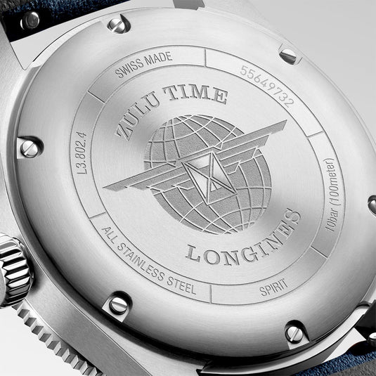 Longines L3.802.4.93.2 Spirit Zulu Time 39mm
