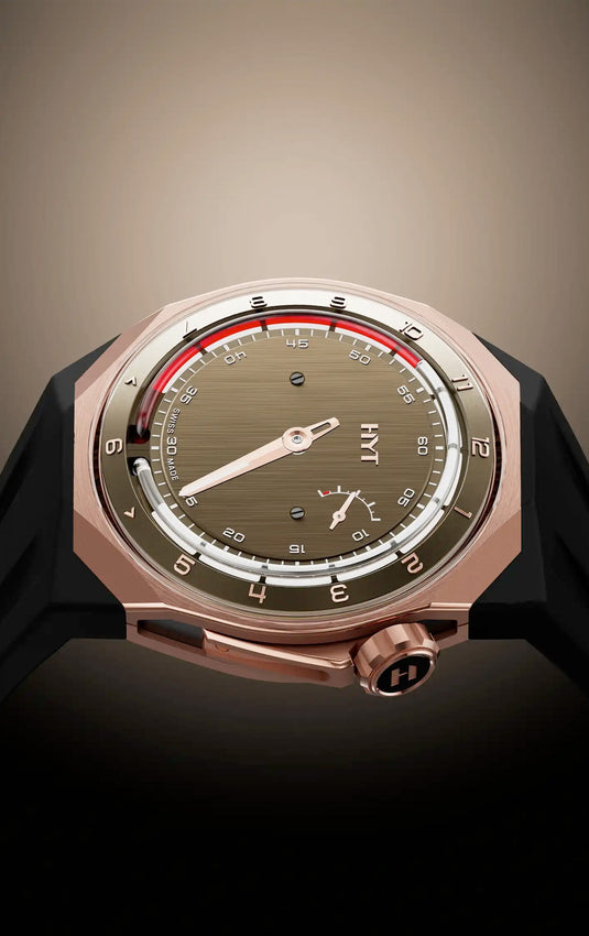 HYT H03345-A T1 5N Gold & Titanium Chocolate Millésime Edition