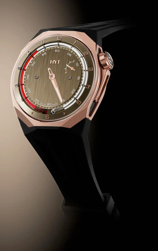 HYT H03345-A T1 5N Gold & Titanium Chocolate Millésime Edition