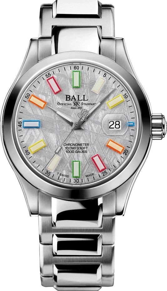 Ball NM9026C-S46C-MSLR Engineer III Marvelight Chronometer Meteorite Dial Rainbow Tubes