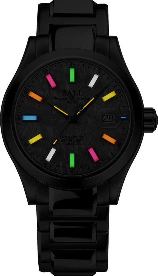 Ball NM9026C-S46C-MSLR Engineer III Marvelight Chronometer Meteorite Dial Rainbow Tubes