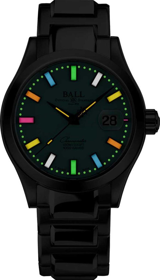 Ball NM9026C-S44C-TQR Engineer III Marvelight Chronometer Turquoise Dial Rainbow Tubes
