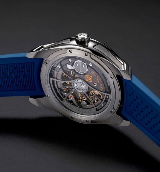 H. Moser & Cie. Pioneer Retrograde Seconds Midnight Blue
