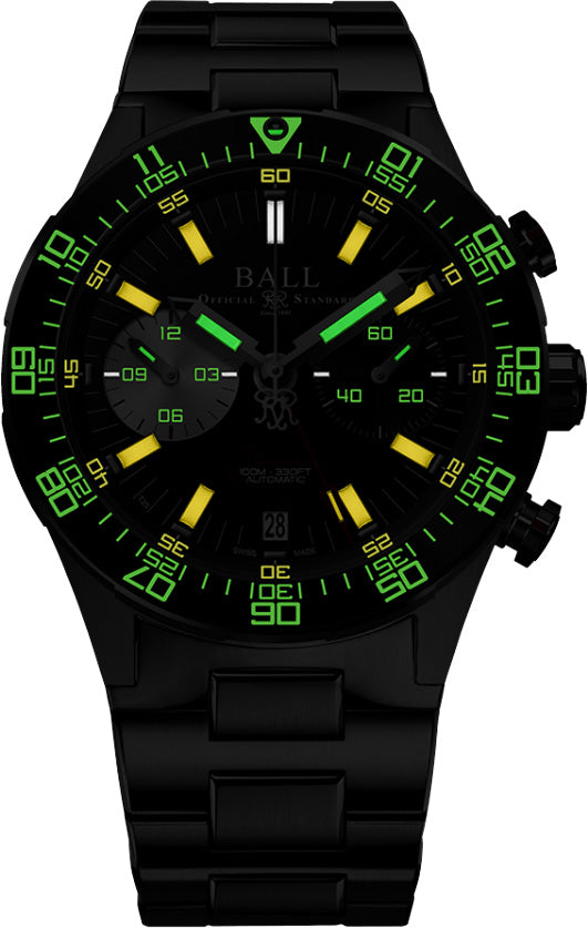 Ball DC3180C-S1CJ-BK Roadmaster Chronograph Black Dial