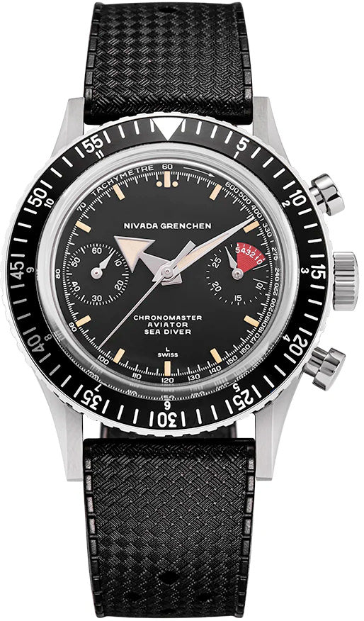 Nivada Grenchen 86056M01LO Chronomaster Broad Arrow - Inter.Bezel on Strap