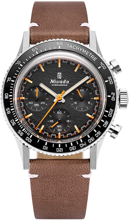 Nivada Grenchen 87040Q14 Chronoking Mecaquartz - Inter.Bezel on Strap
