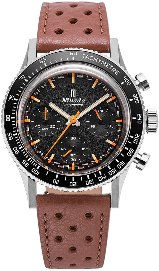Nivada Grenchen 87040Q23 Chronoking Mecaquartz - Inter.Bezel on Strap