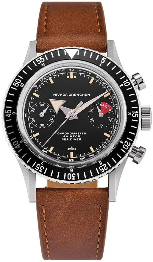 Nivada Grenchen 86056M16LO Chronomaster Broad Arrow - Inter.Bezel on Strap