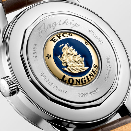 Longines L4.815.4.62.2 Flagship Heritage Sunray Beige on Strap