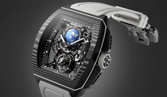 Bianchet Flying Tourbillon Sport GMT Carbon White CBWFTSG4