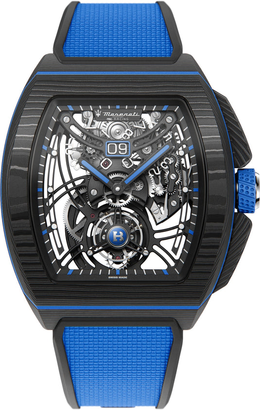 Bianchet Flying Tourbillon Grande Date Maserati Carbon CBBFTMST4