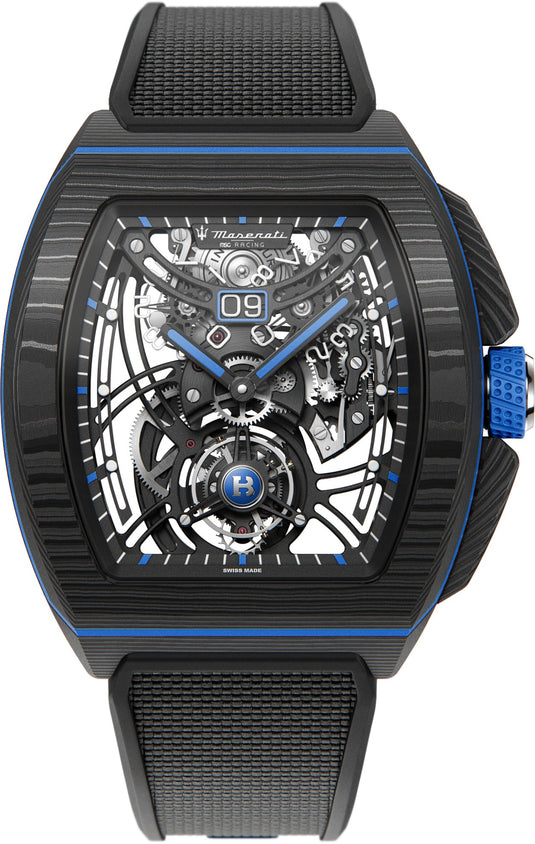 Bianchet Flying Tourbillon Grande Date Maserati Carbon CBBFTMST4