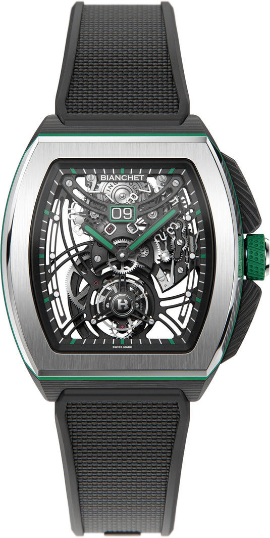 Bianchet Flying Tourbillon Grande Date B 1.618 Hybrid Green HBGFTGD4