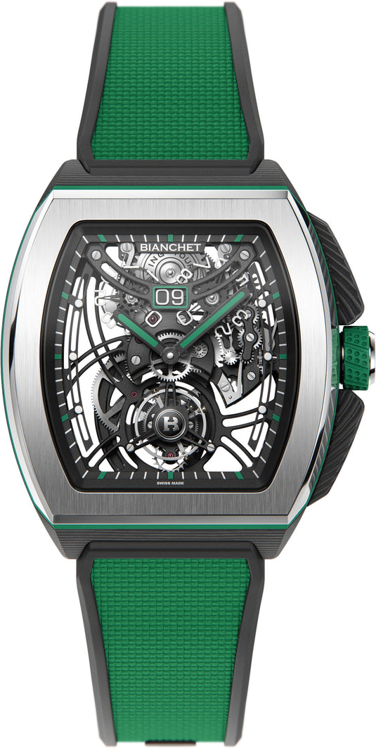 Bianchet Flying Tourbillon Grande Date B 1.618 Hybrid Green HBGFTGD4