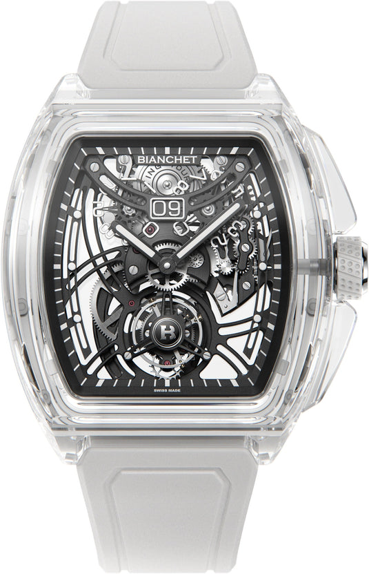 Bianchet Flying Tourbillon Grande Date B 1.618 Sapphire White SWFTGD4