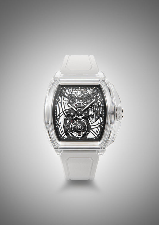 Bianchet Flying Tourbillon Grande Date B 1.618 Sapphire White SWFTGD4