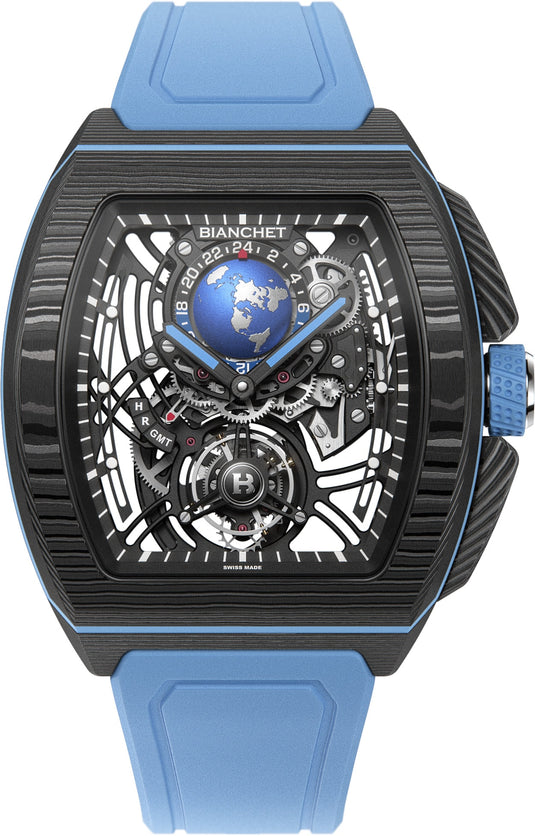 Bianchet Flying Tourbillon Sport GMT B 1.618 Carbon Sky Blue CBSBFTSG4