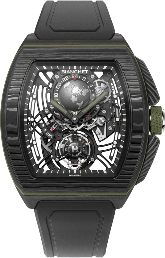Bianchet Flying Tourbillon Sport GMT B 1.618 Carbon Fern Green CBFGFTSG4
