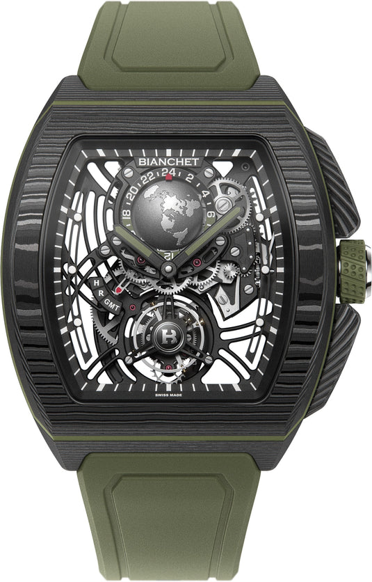 Bianchet Flying Tourbillon Sport GMT B 1.618 Carbon Fern Green CBFGFTSG4
