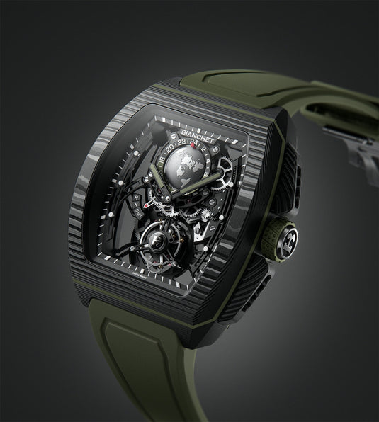 Bianchet Flying Tourbillon Sport GMT B 1.618 Carbon Fern Green CBFGFTSG4