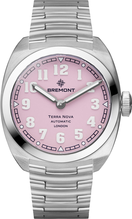 Bremont TN38-ND-SS-PK-B Terra Nova Pink Dial on Bracelet