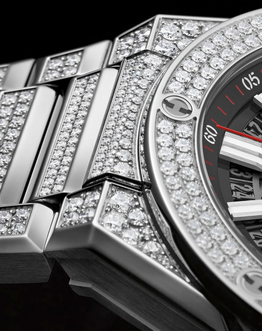 Hublot 456.NX.0170.NX.3704 Big Bang Integrated Time Only Titanium Pavé 40mm