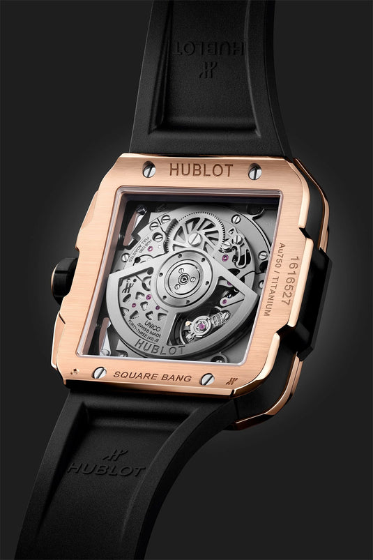 Hublot 821.OX.0180.RX.1204 Square Bang Unico King Gold Diamonds 42mm
