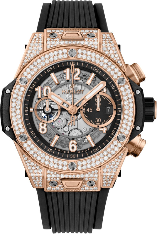 Hublot 421.OX.1180.RX.1704 Big Bang Unico King Gold Pavé 44mm