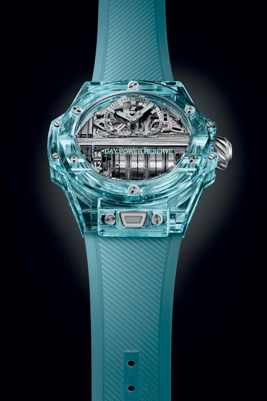 Hublot 911.JL.0129.RX Big Bang MP-11 Power Reserve 14 Days Water Blue Sapphire 45mm